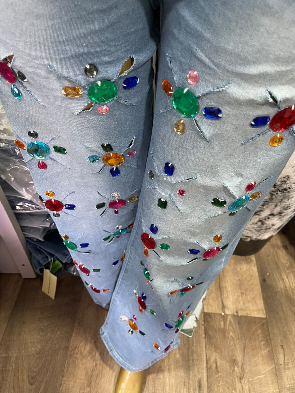 Stretchy boyfriend jean